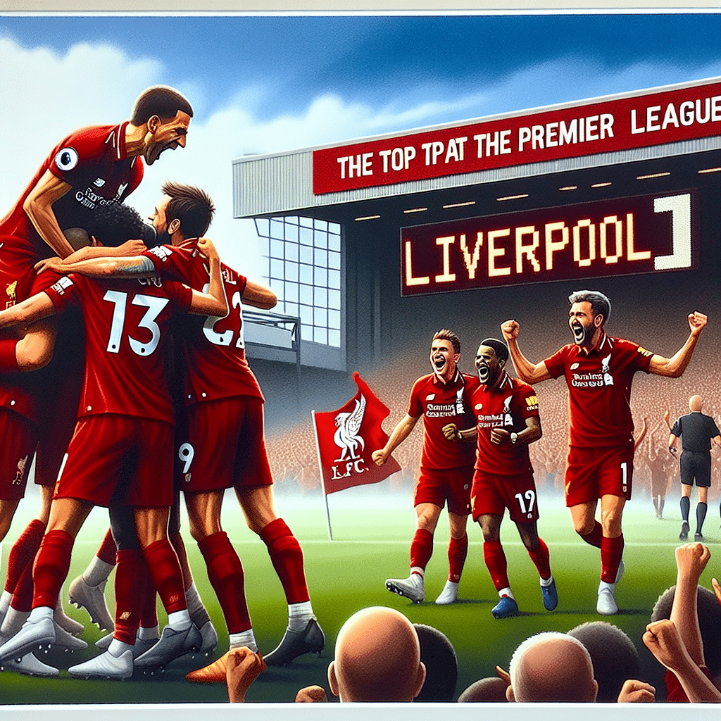 Liverpool s'impose et prend la tête de la Premier League