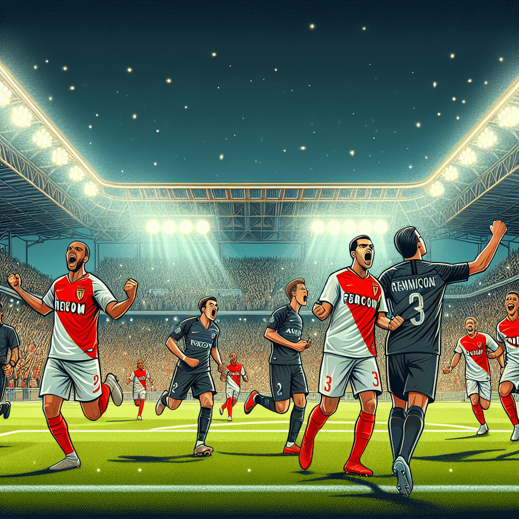 Monaco prend l’avantage face au PSG : résumé de la première mi-temps