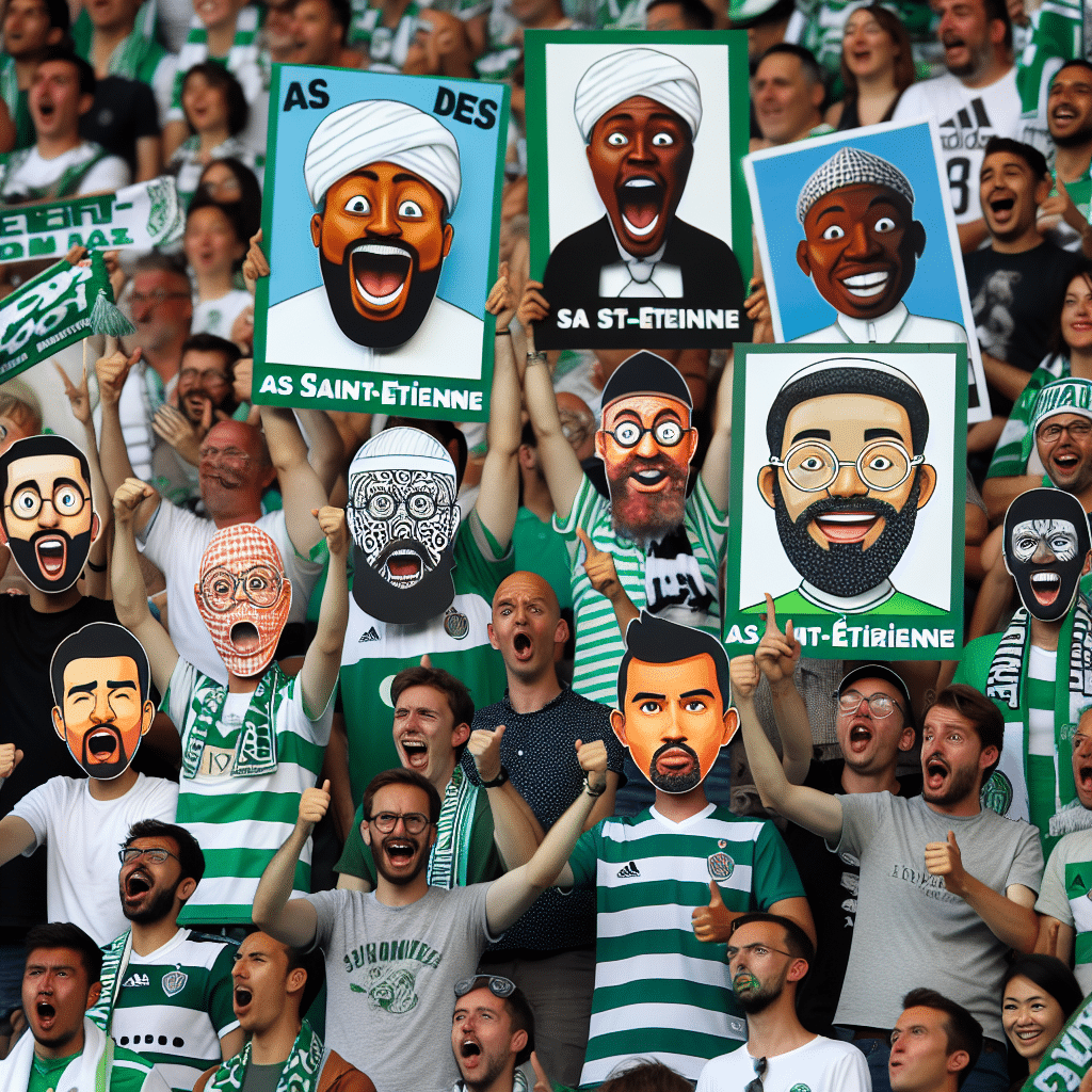 Les supporters de l'ASSE affichent leur humour