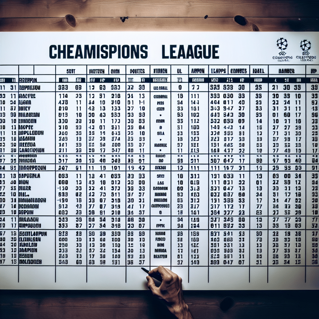 Les résultats des matchs de Ligue des Champions