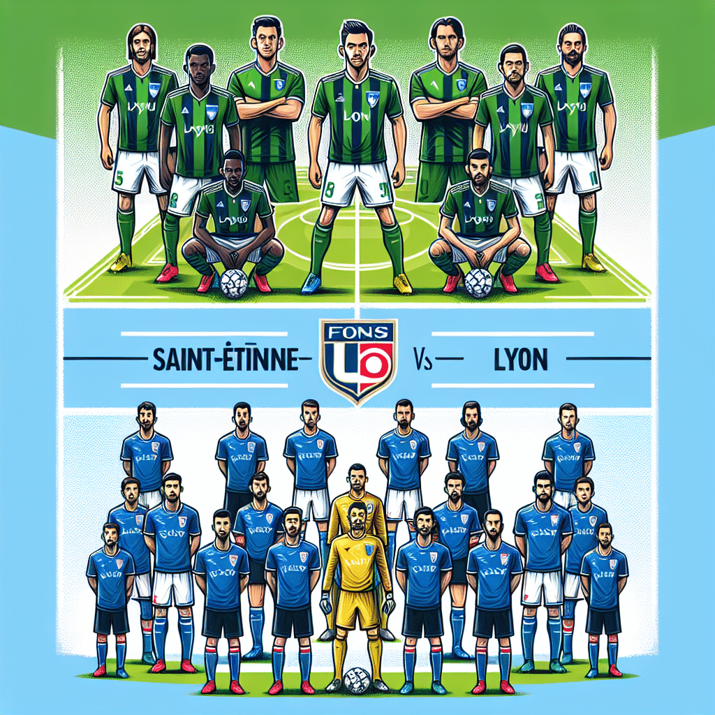 Les compositions des équipes pour le derby Saint-Étienne-Lyon