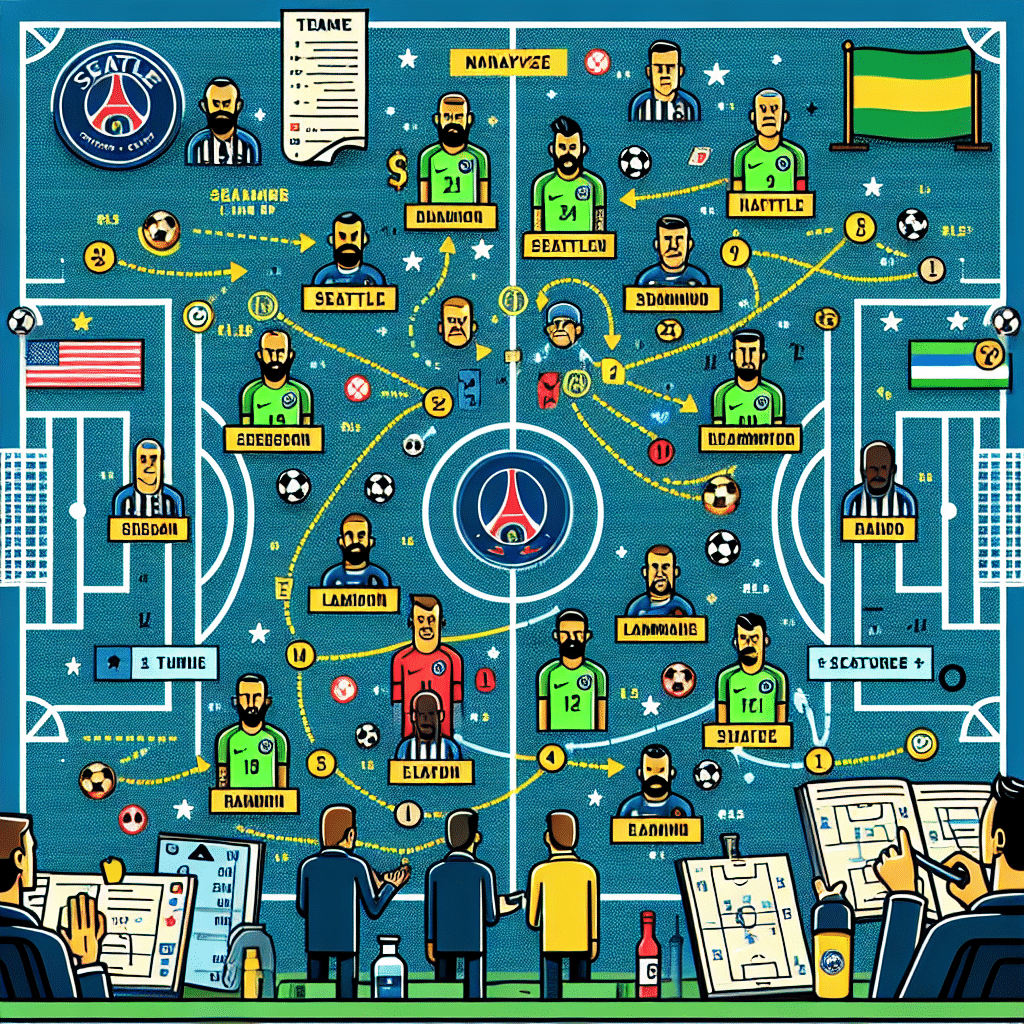 Analyse des compositions probables pour le match Seattle-PSG
