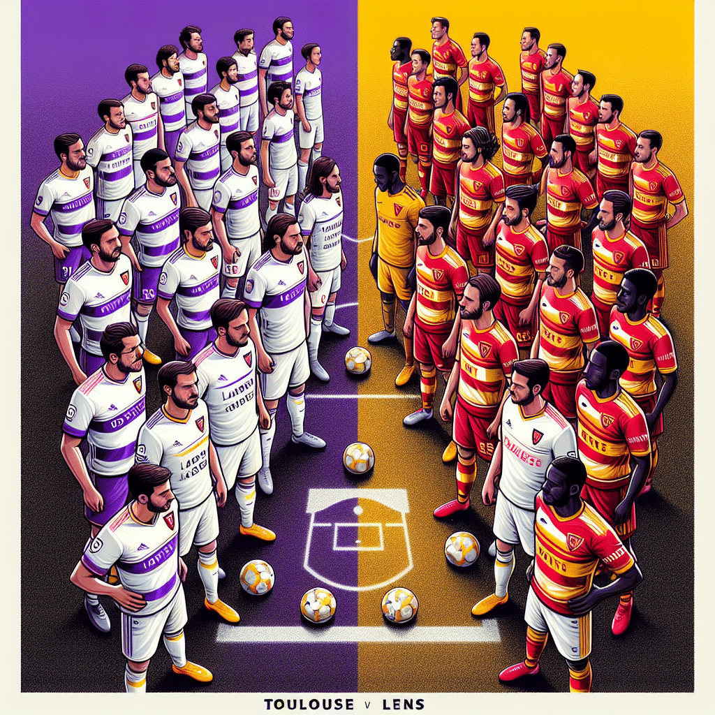 Les compositions des équipes pour Toulouse-Lens