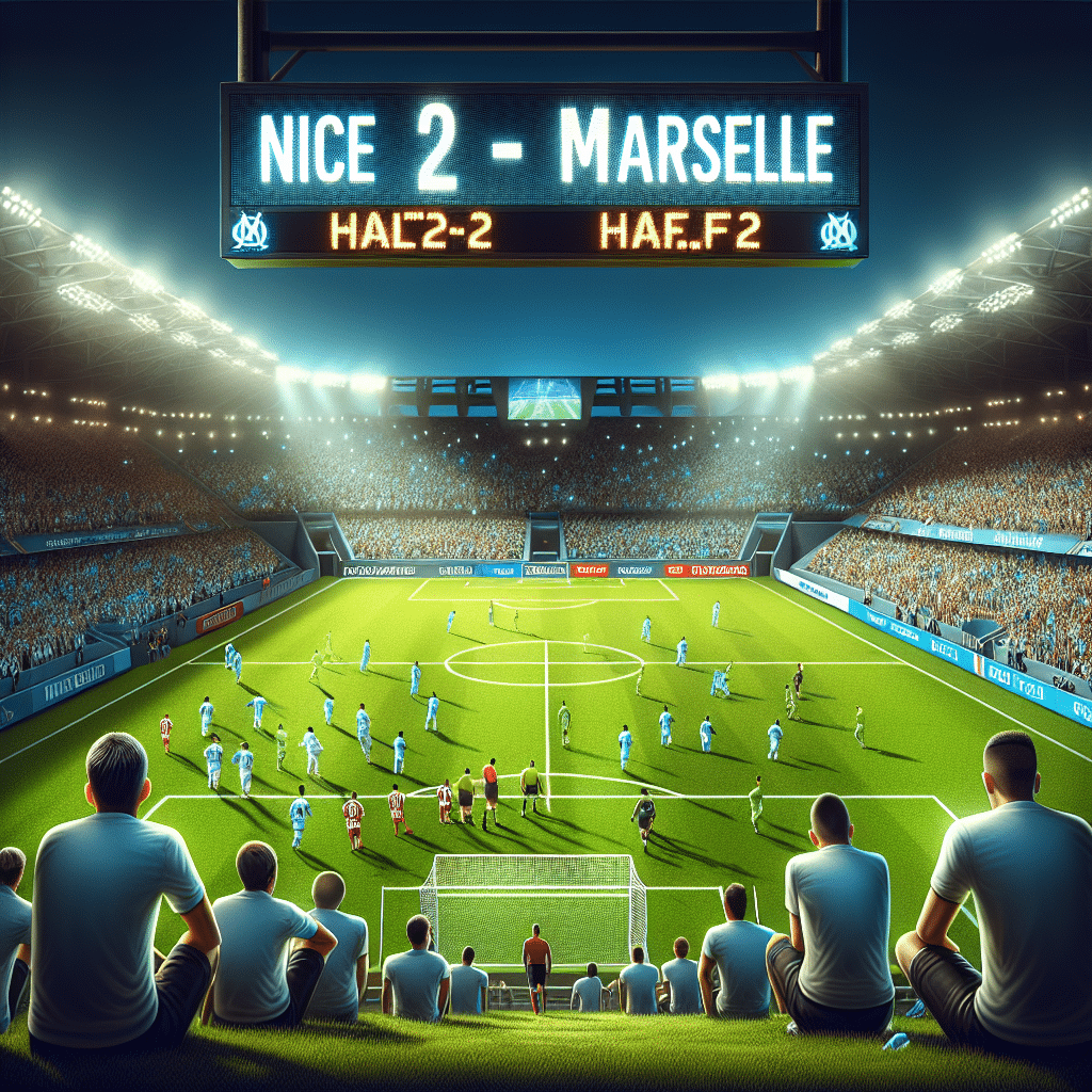 L1 : Nice 0-2 Marseille à la mi-temps