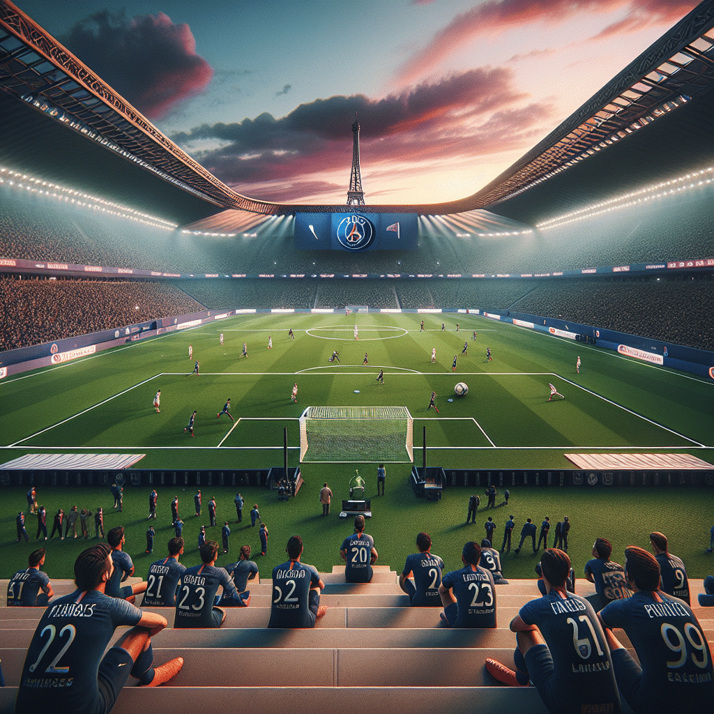 Paris SG s'impose face à Lille à la pause