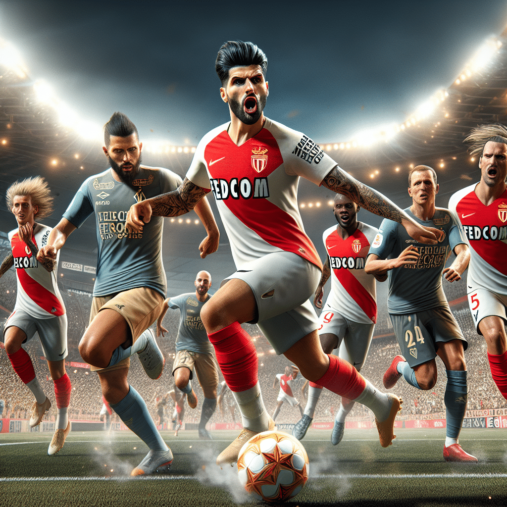 Monaco prend l'ascendant sur Marseille en première mi-temps