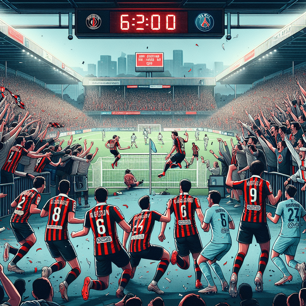 Nice prend l'avantage sur le Paris FC lors de la 6e journée de Ligue 1