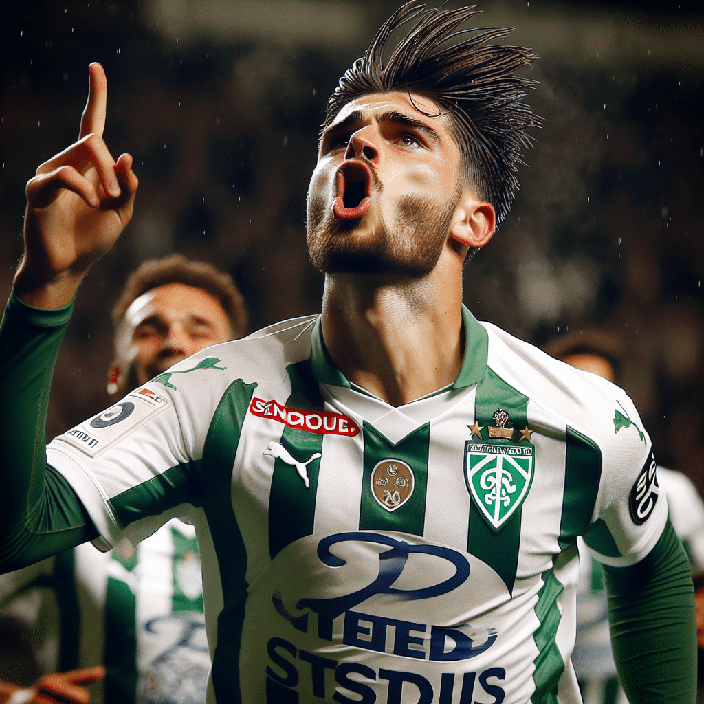 Saint-Étienne : Lucas Stassin, un doublé mémorable lors du derby