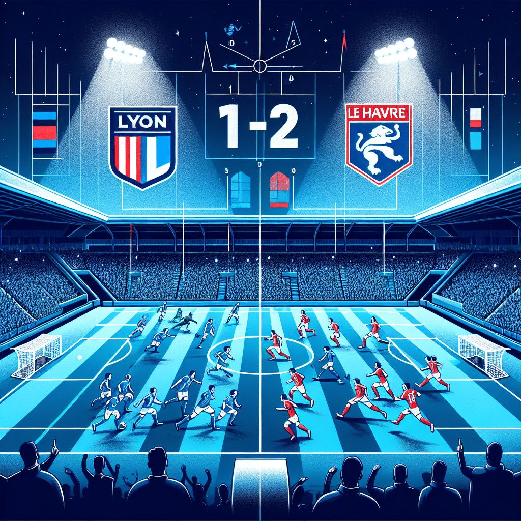 Analyse de la rencontre : Lyon 1-2 Le Havre à la mi-temps