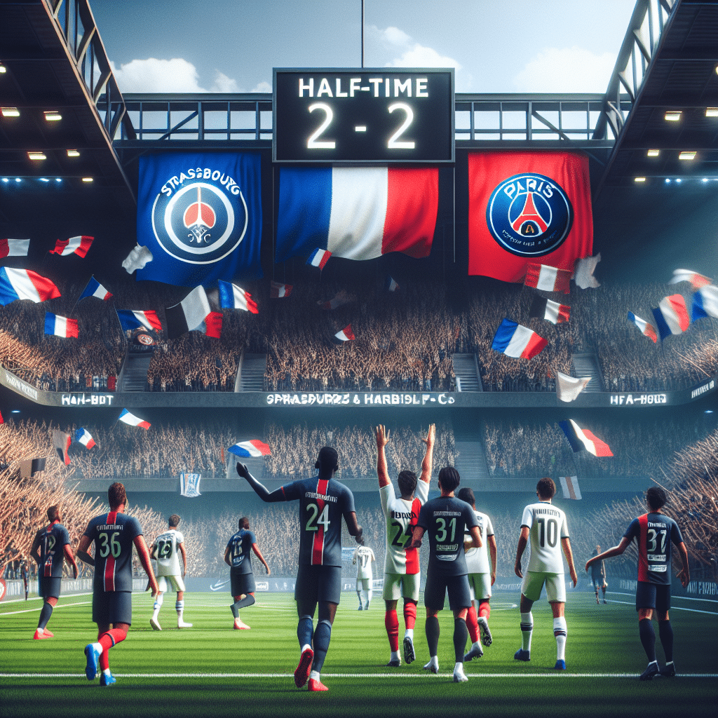 Strasbourg et Paris FC : un match nul à la mi-temps