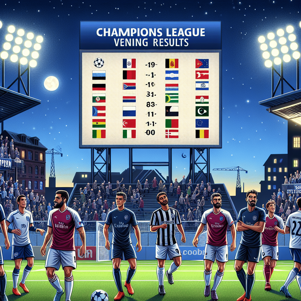 Résultats de la soirée en Ligue des Champions