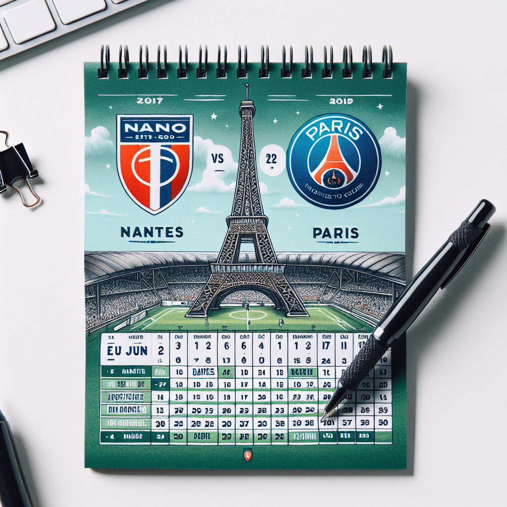 Nouveau calendrier pour le match Nantes-PSG