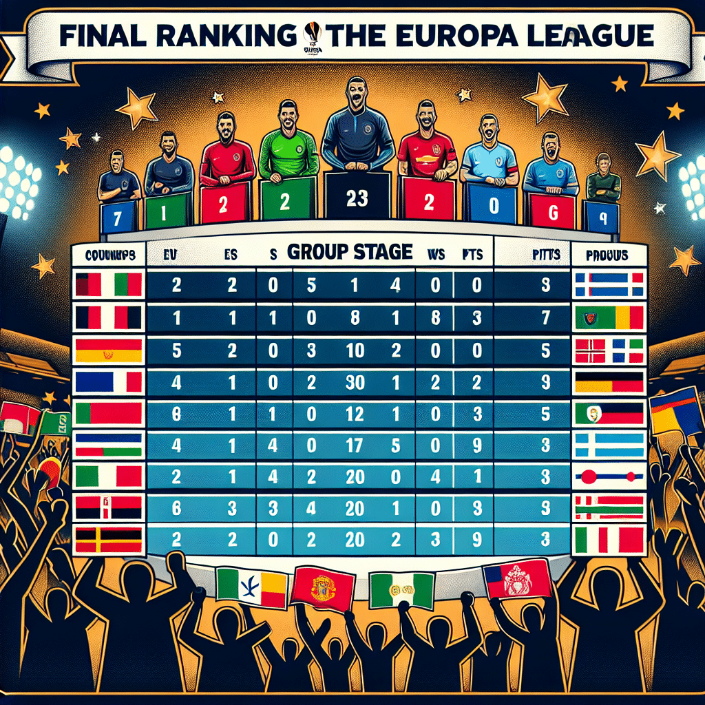 Le classement final de la Ligue Europa : une phase de groupes passionnante