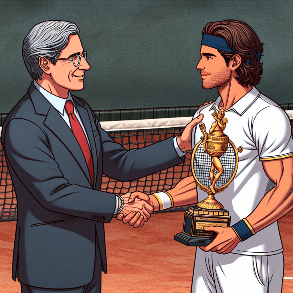 Hommage de Florentino Pérez à Rafael Nadal