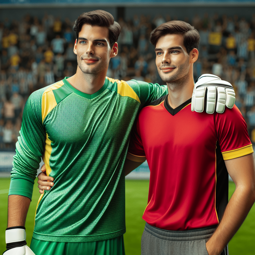 Gianluigi Donnarumma soutenu par Thibaut Courtois