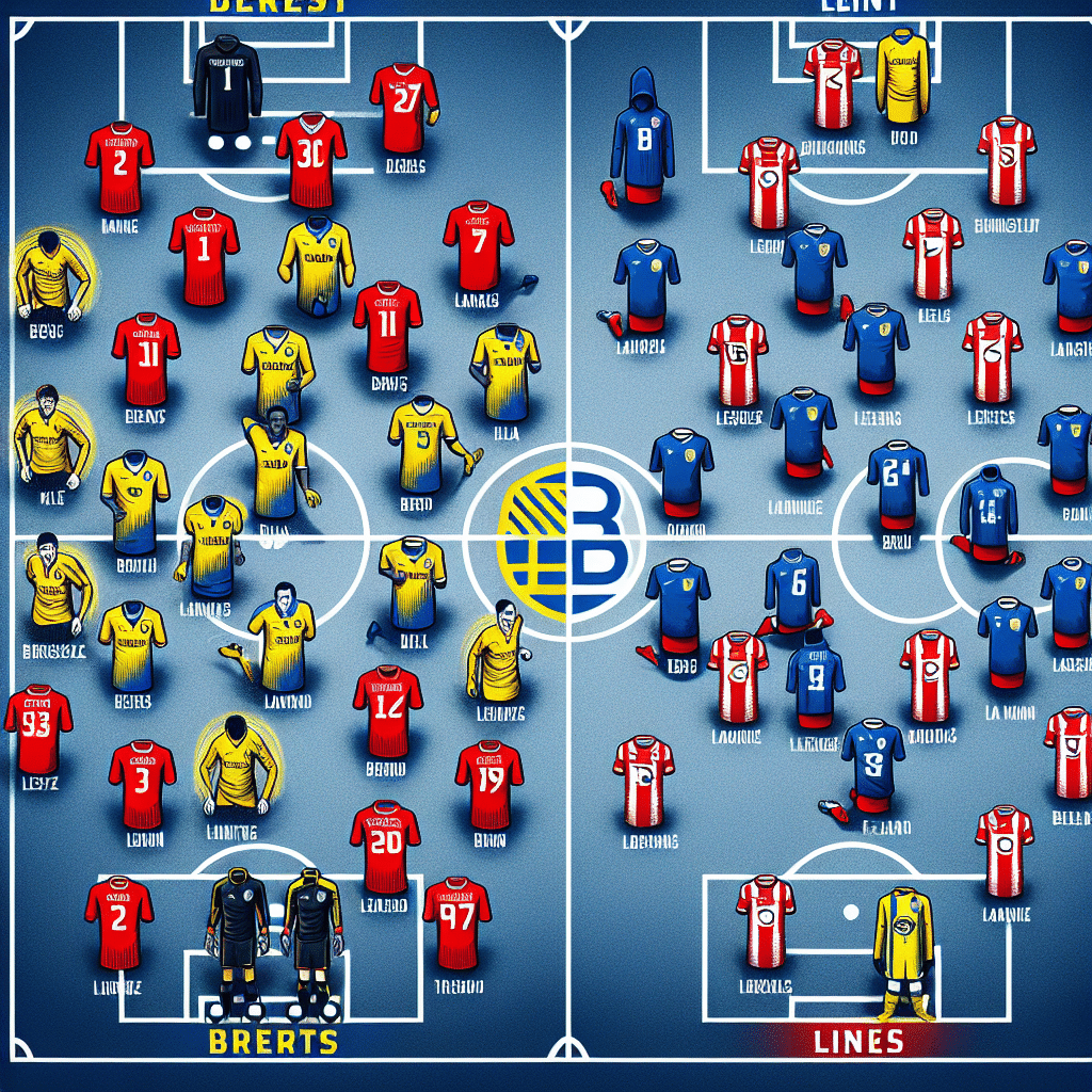 L1 : Les compositions probables pour le match Brest-Lens