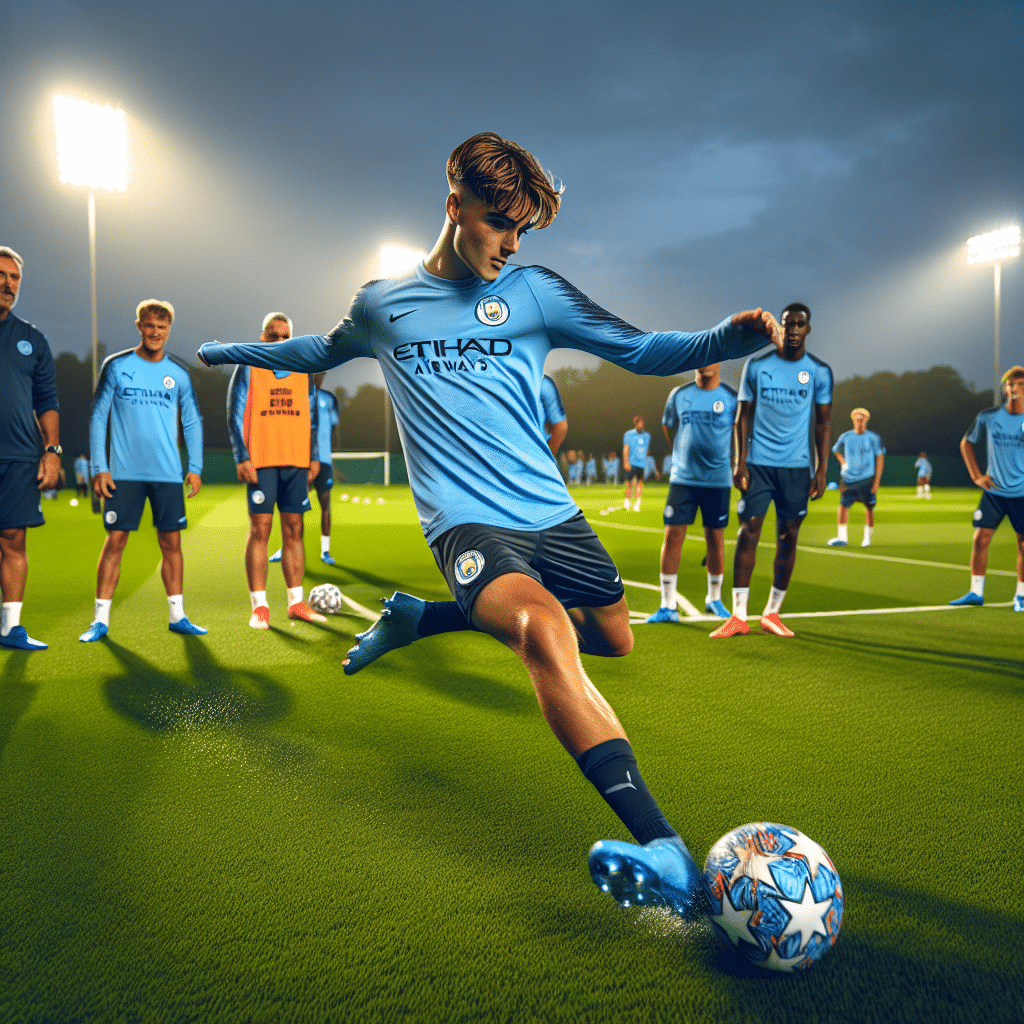 Rayan Cherki impressionne à l'entraînement avec Manchester City