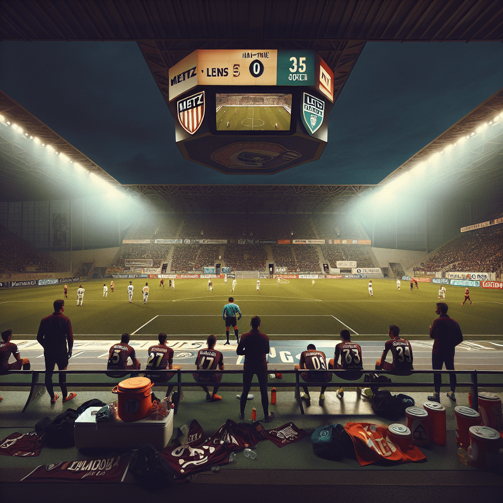 Match sans éclat entre Metz et Lens à la mi-temps