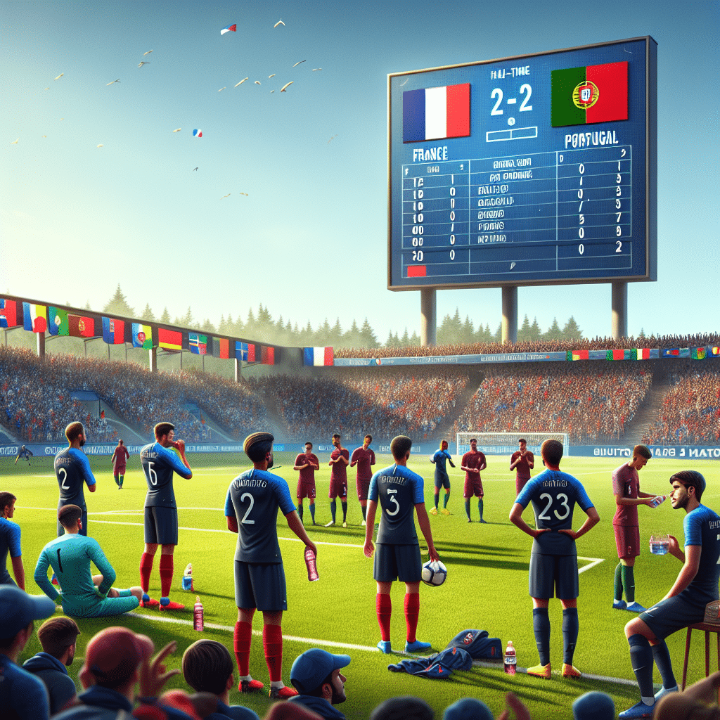 Euro espoirs : un match nul entre le Portugal et la France à la mi-temps
