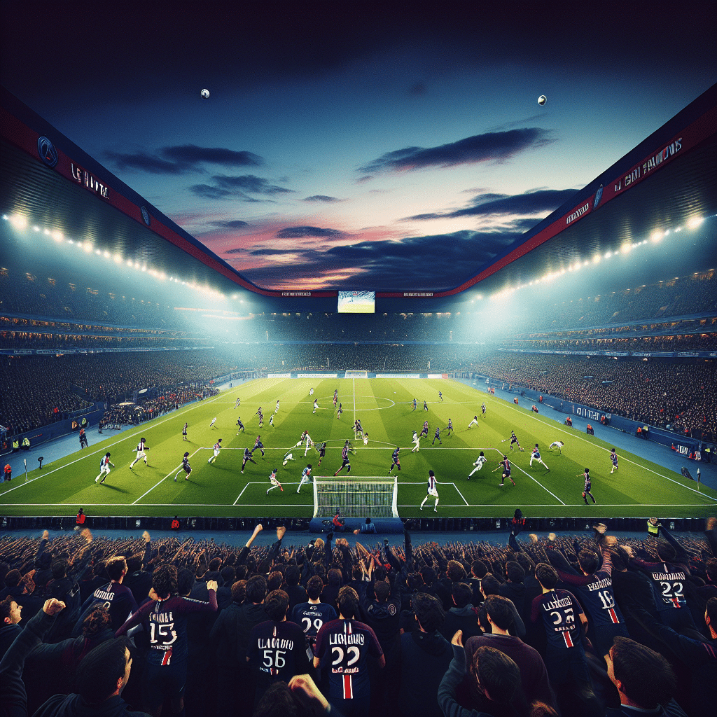 Paris Saint-Germain prend l'avantage sur Le Havre en première mi-temps